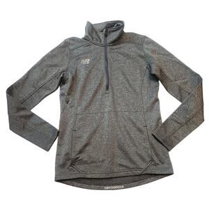 New Balance Women's Half Zip Top, XS, Gray